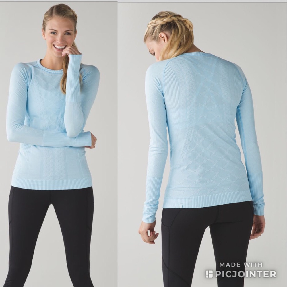 Lululemon Rest Less Pullover Heather Caspian Blue